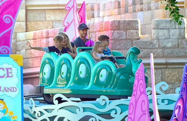 Harper Beckham Roller Coaster - Disneyland
