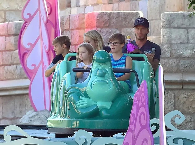 Harper Beckham Roller Coaster - Disneyland
