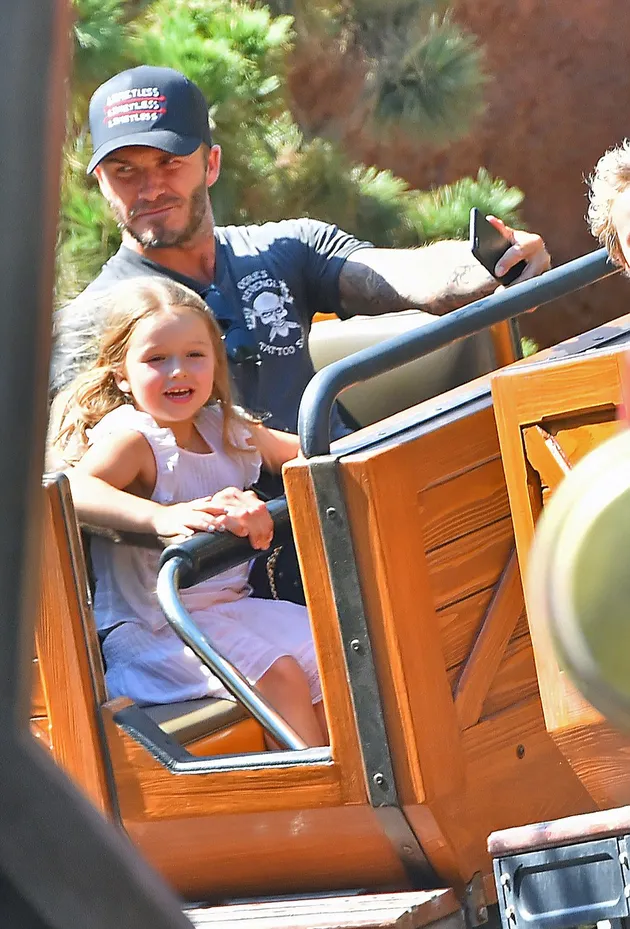 Harper Beckham Roller Coaster - Disneyland