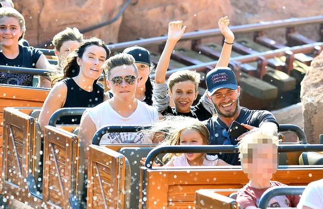 Harper Beckham Roller Coaster - Disneyland