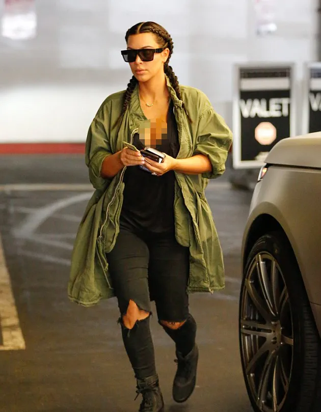 Kim Kardashian, Kanye, North West Shopping