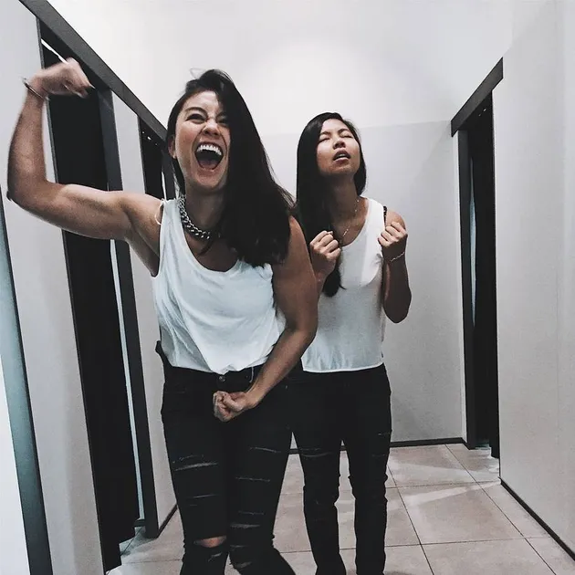 Potret Lawas Agnez Mo dan Greysia Polii.