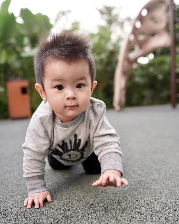 Sandra Dewi Upload Photos of 10-Month-Old Baby Mikhael Moeis, His Cute Frizzy Hair