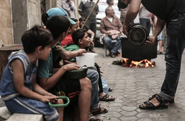 Suasana berbuka puasa di Palestina