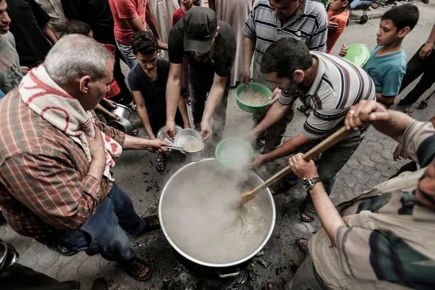 Suasana berbuka puasa di Palestina