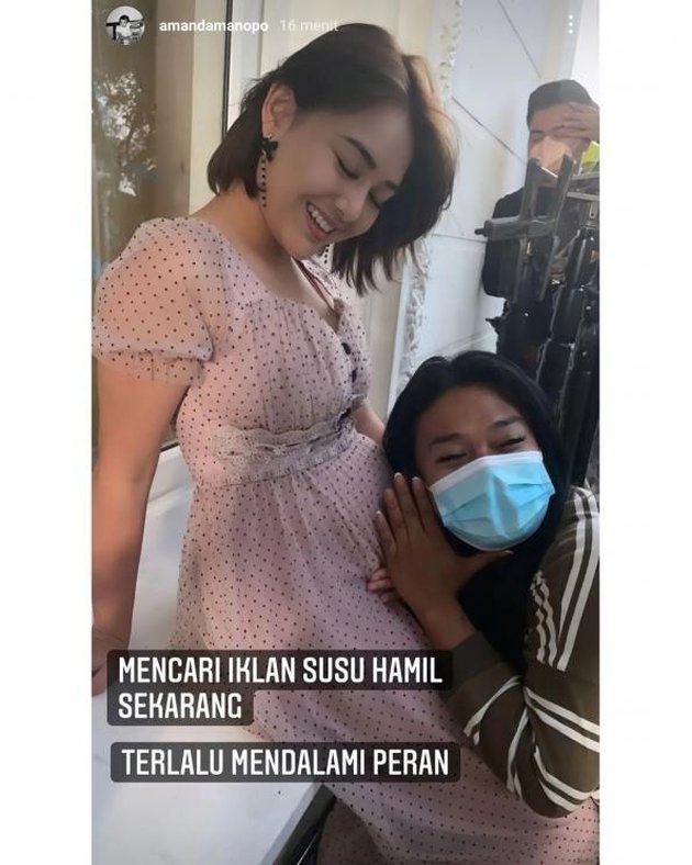 A Series of Beautiful Photos of Amanda Manopo Showing 'Babybump', Making Netizens Excited and Even Looking for Endorsements for Pregnant Women's Milk!
