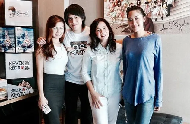 vicy melanie, kevin aprilio