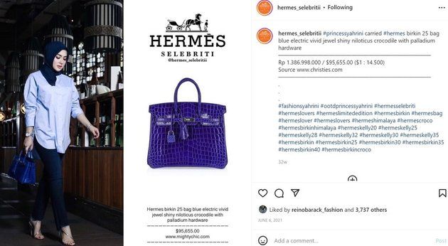 Hermes Birkin 25 Bag Blue Electric Crocodile Vivid Jewel Palladium