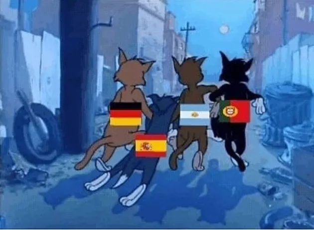 viral, meme viral, meme piala dunia, meme spanyol, spanyol kalah piala dunia