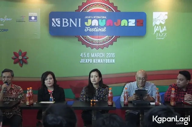 Java Jazz Production baru saja menggelar acara press confrence untuk gelaran BNI Java Jazz Festival 2016 di di Hotel Sultan, Senayan, Jakarta Pusat, Selasa (26/1).
