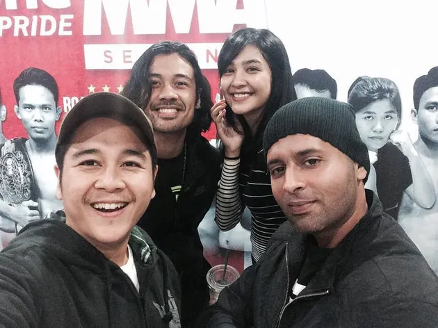 seleb nonton MMA
