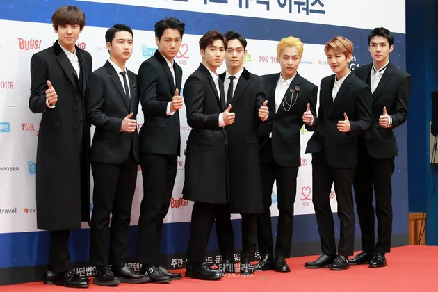 boyband di red carpet gaon chart