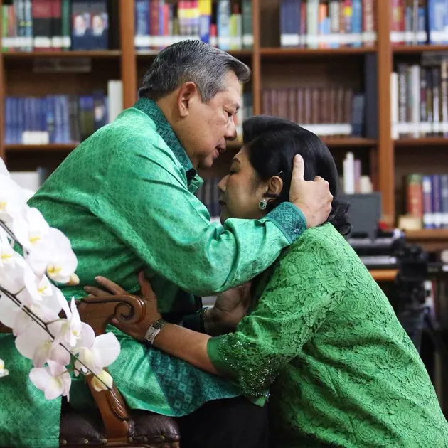 Foto-foto Lebaran keluarga SBY