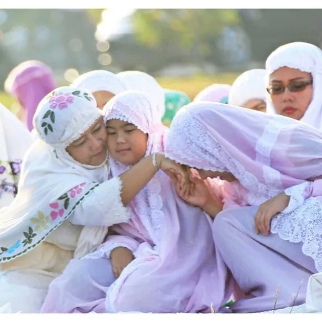 Foto-foto Lebaran keluarga SBY