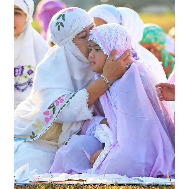 Foto-foto Lebaran keluarga SBY