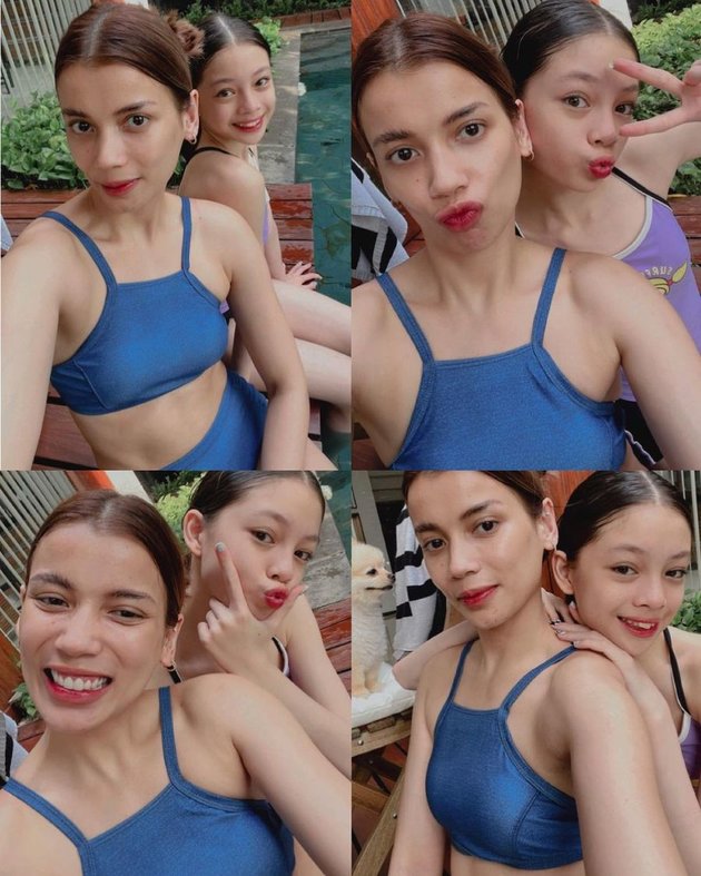 Often Called Alike, 8 Fun Photos of Sabrina Chairunnisa and Nada Tarina Putri Swimming Together