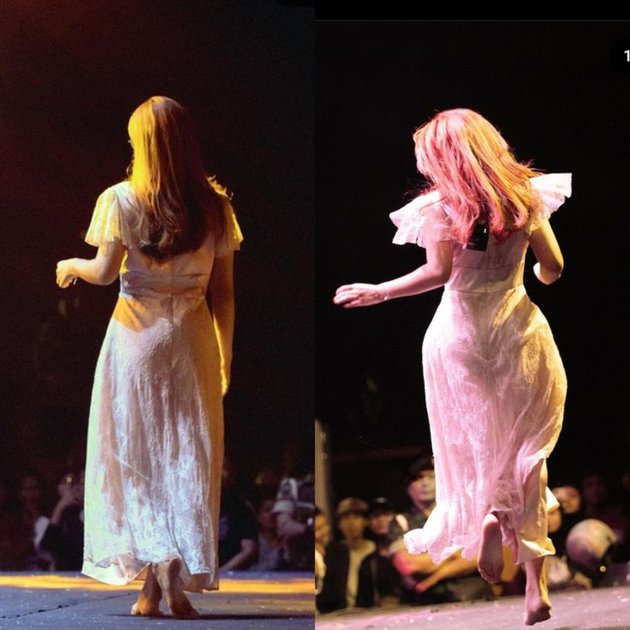 Frequently Going Barefoot Even When Wearing a Dress, Here are 9 Captivating Portraits of Nadin Amizah When Performing 