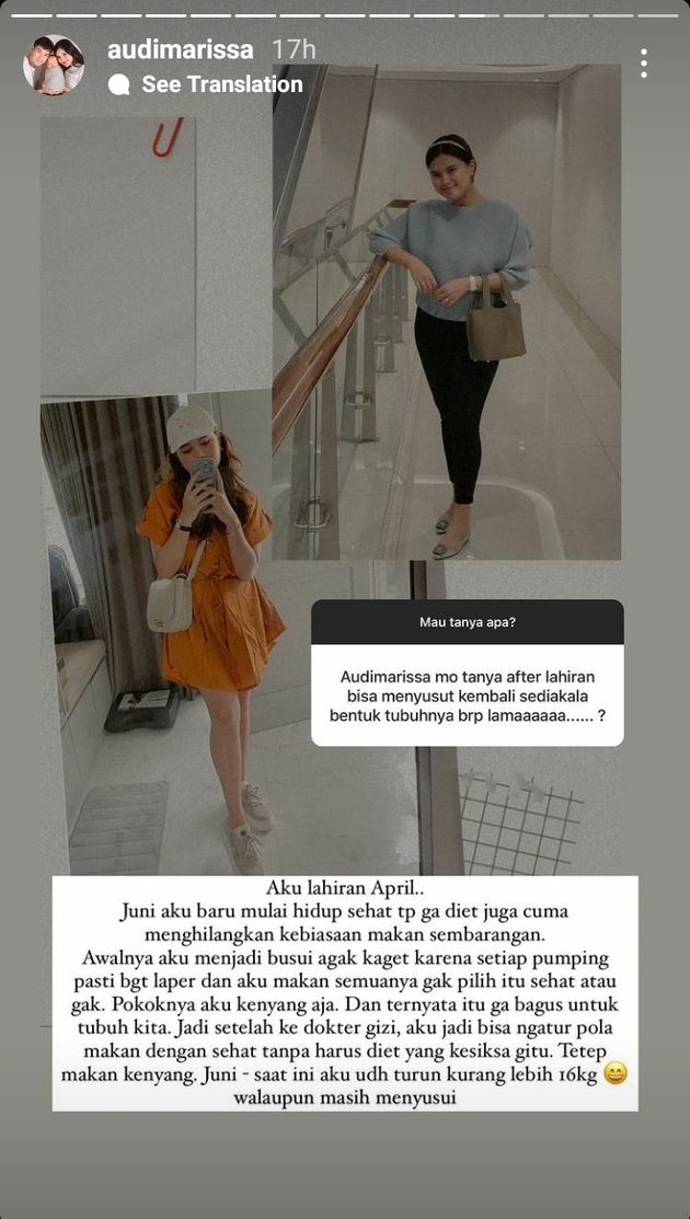 Already a Mother But Still Like a Teenager, 9 Latest Photos of Audi Marissa Who Successfully Lost 16 Kg in 4 Months
