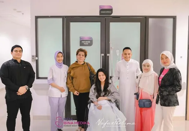 Susan Sameh usai persalinan
