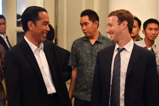 Mark Zuckerberg dan Jokowi