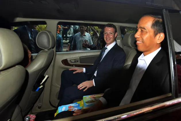Mark Zuckerberg dan Jokowi