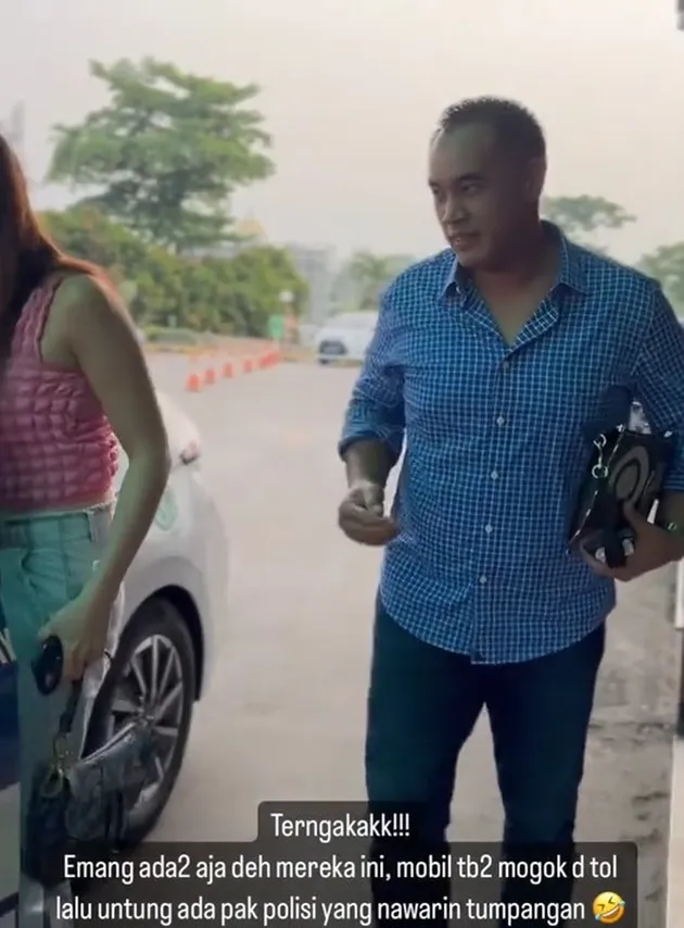 Nia Ramadhani dan Ardi Bakrie Nebeng Polisi