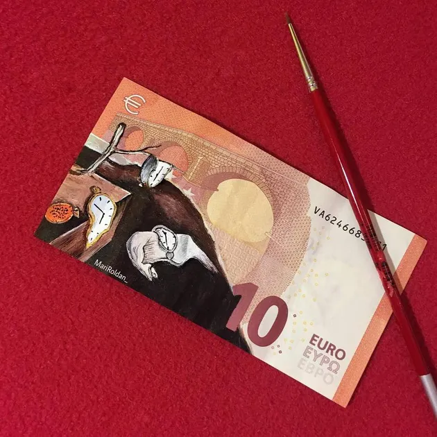 media lukis dengan uang