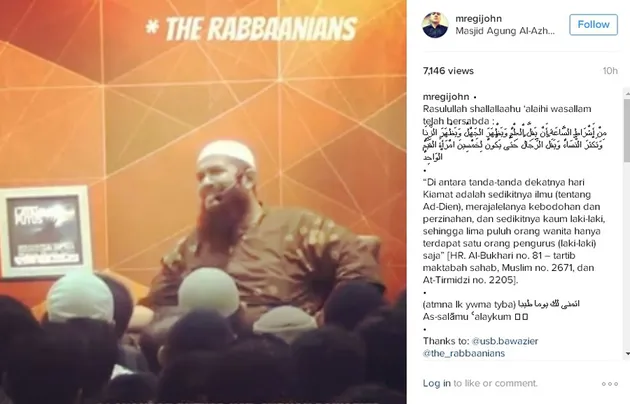 Egi John jadi relijius