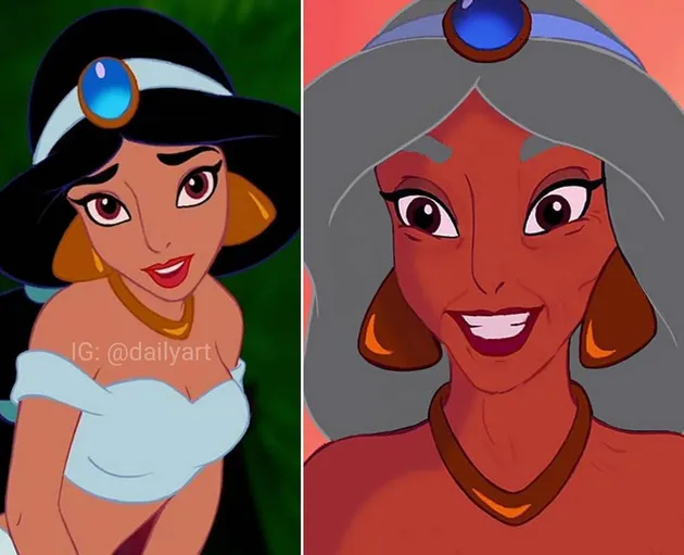 Princess Disney muda vs tua