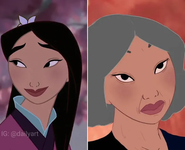 Princess Disney muda vs tua