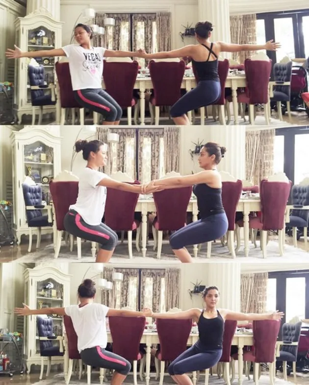 Aurel Hermansyah &amp; Ashanty Yoga Bareng