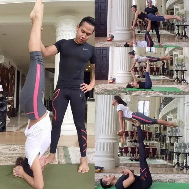 Aurel Hermansyah &amp; Ashanty Yoga Bareng