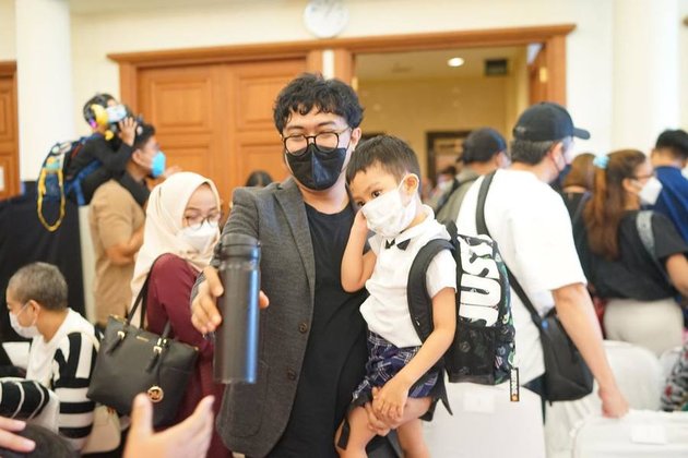 Last Meeting with Beloved Child, Angger Dimas Reveals Dante Said He Didn't Want to Swim