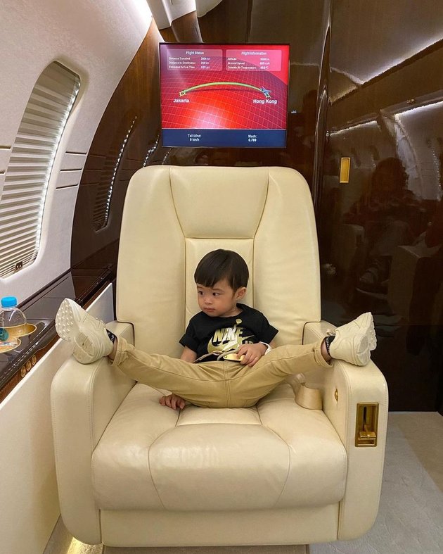 Born a Sultan, Here are 8 Portraits of Raphael Moeis, Sandra Dewi's Son, When Riding a Private Jet - Netizens: Young Master on Vacation