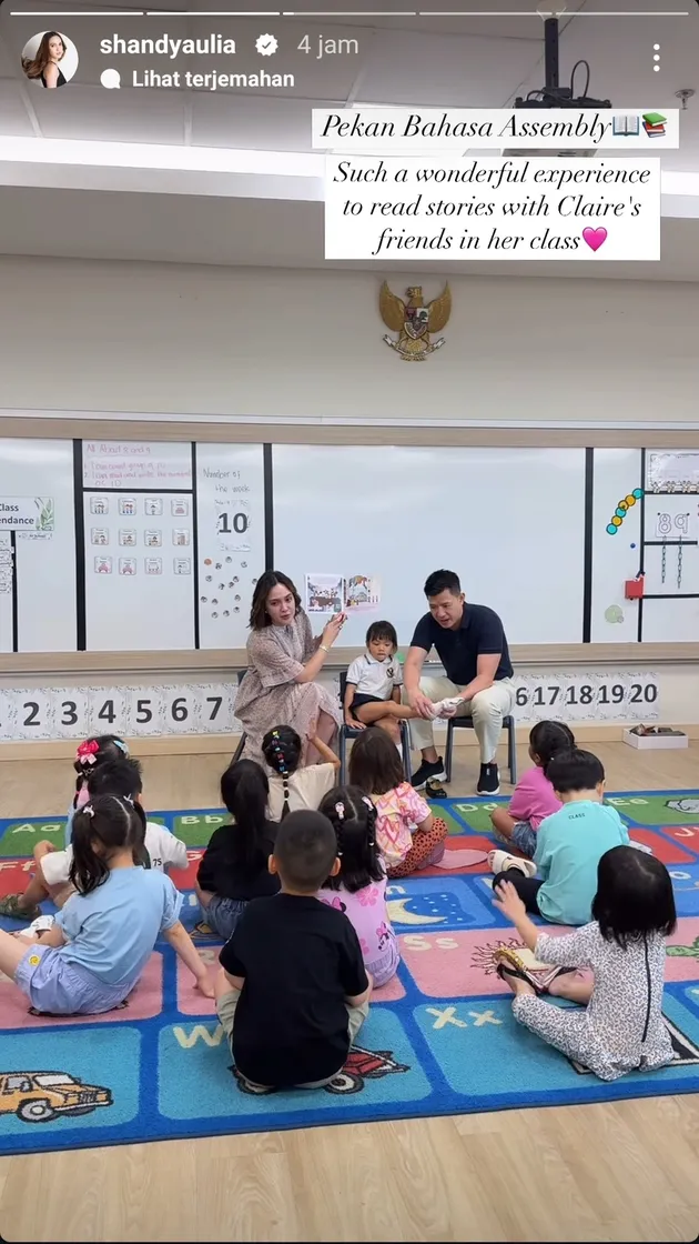 Shandy Aulia dan David Herbowo ke Sekolah Claire