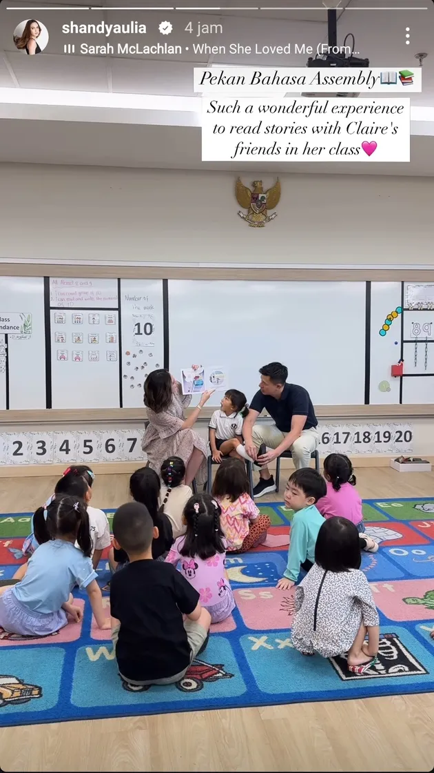 Shandy Aulia dan David Herbowo ke Sekolah Claire
