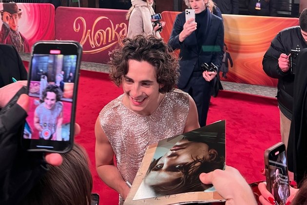 Timothee Chalamet Wears Tank Top Despite Snowy Conditions, 20 Star-Studded Red Carpet World Premiere Photos of 'WONKA'