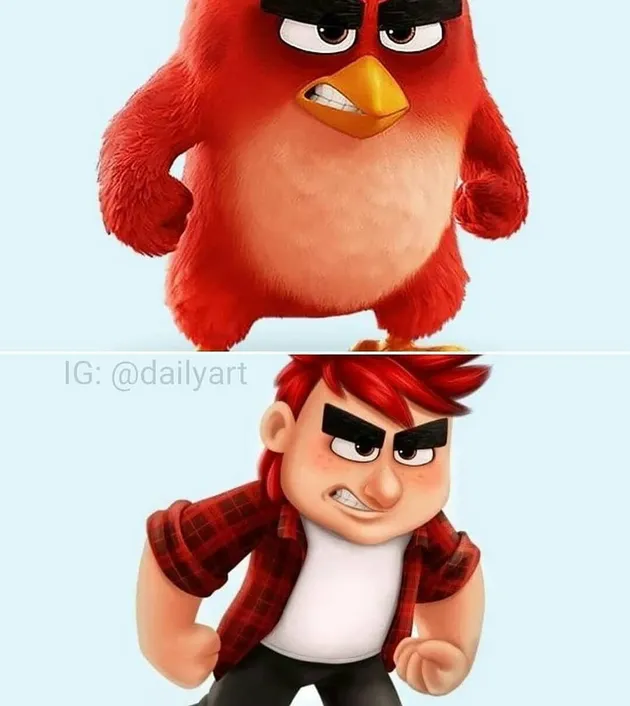 Tokoh kartun jadi orang