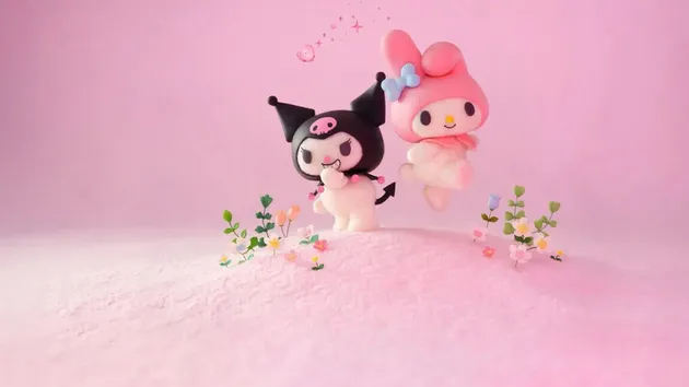 MY MELODY AND KUROMI