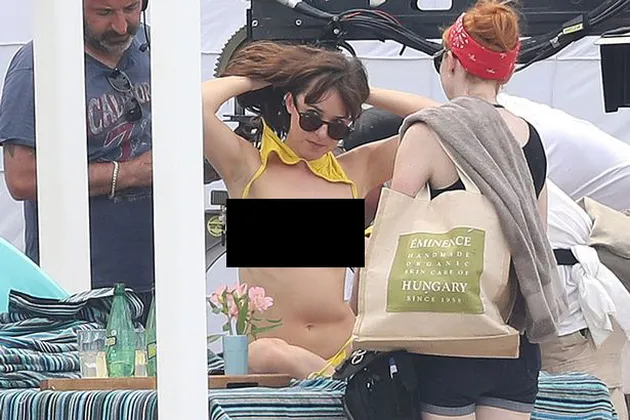 Dakota Johnson Topless FIFTY SHADES