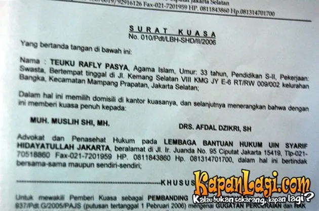 Tamara Blezsynski dan Teuku Rafly Pasha