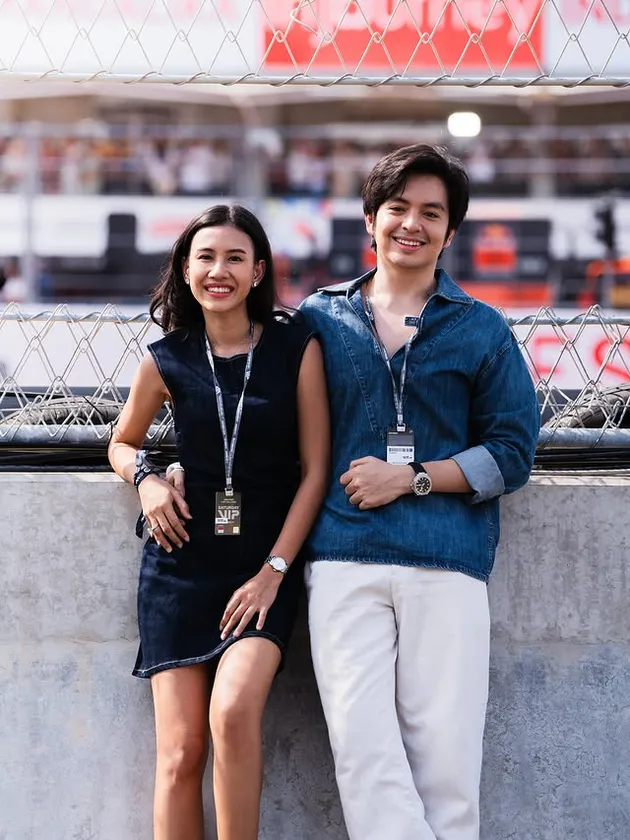 Angga Yunanda dan Shenina Cinnamon nonton motor gp