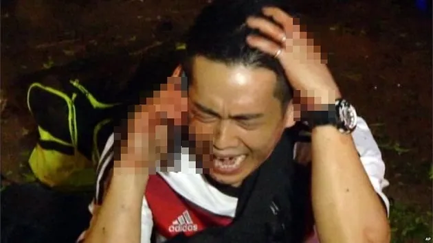 Foto ledakan bom kuil di Bangkok