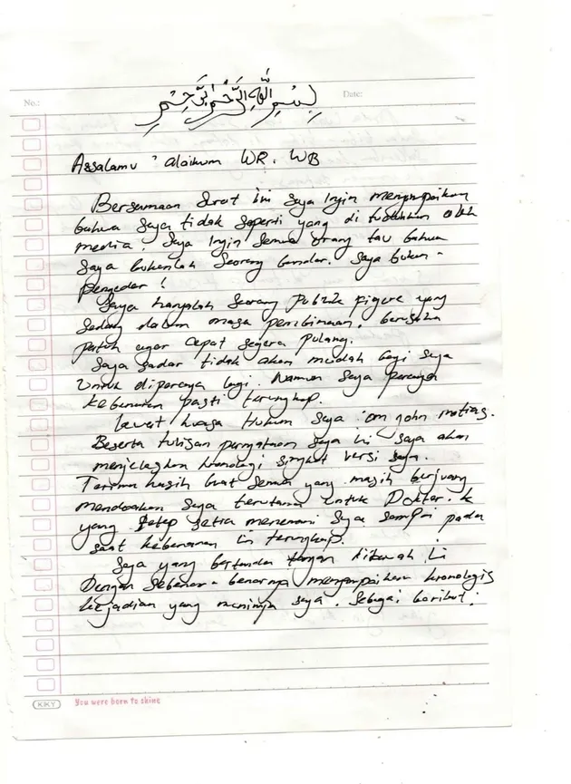 Isi Surat Ammar Zoni
