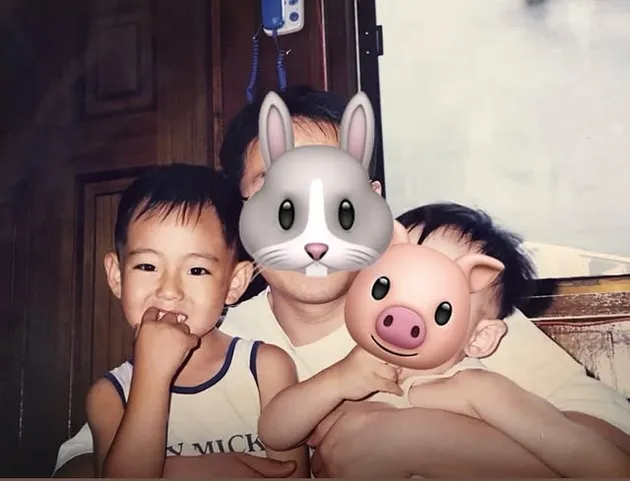 V BTS Unggah Potret Masa Kecil saat Liburan Bareng Member