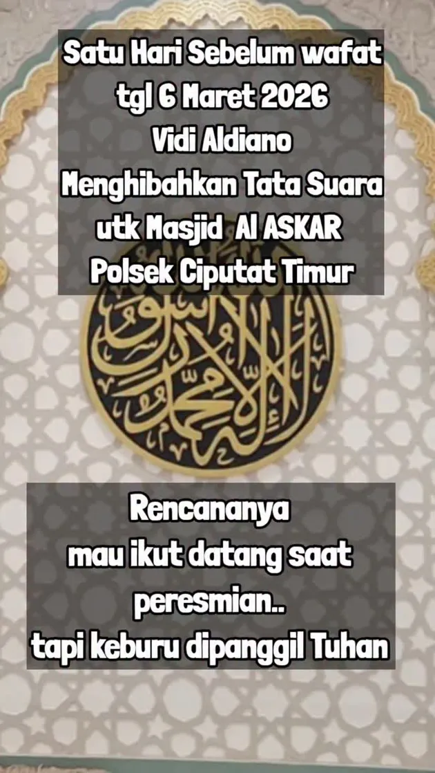 Ayah Vidi Aldiano kabarkan soal anaknya yang menyumbangkan audio