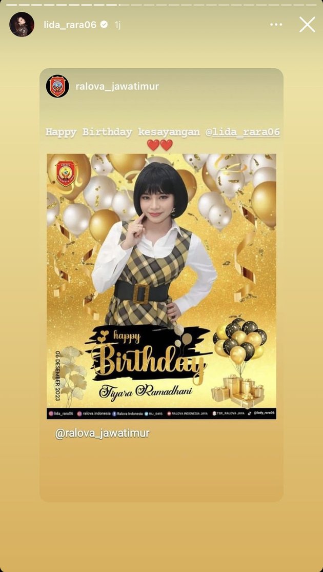 Different from Last Year, 8 Photos of Rara LIDA's 22nd Birthday Celebration Together with Her Lover