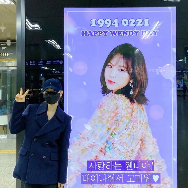 Wendy Red Velvet Celebrates Birthday, Fans Install Videotron in Many Public Places