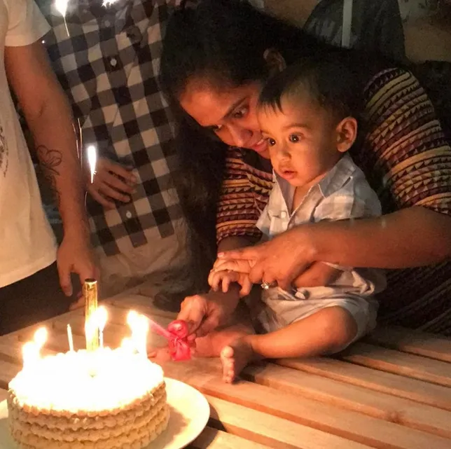 Ahil dapat kado BMW seri 7 dari Salman di ultah pertamanya ©instagram/arpitakhansharma
