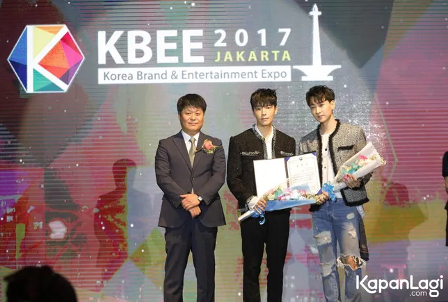 Donghae dan Eunhyuk ditunjuk untuk jadi brand ambassador KBEE © KapanLagi.com®/Budy Santoso